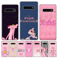 pink panther phone case for galaxy note 20 ultra 10 lite 9 8 m52 m51 m32 m31s m30s m21 m12 m11 samsung j8 j6 plus j4 f62 f52 cov