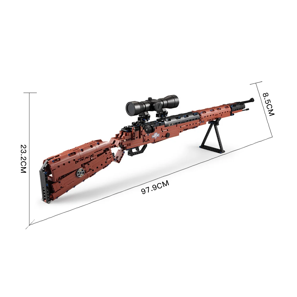 

CaDA Gun Model 98K Rifle C61010 Blocks for Kids Building Blocks Gun Toy Gun with Pistons Blocks Toys