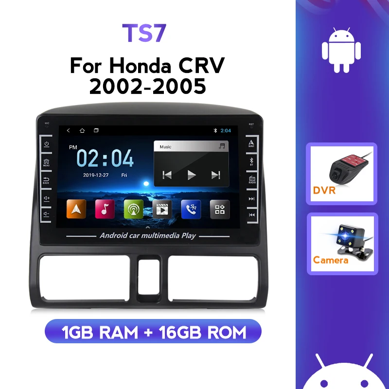 Автомобильный радиоприемник на Android для Honda CRV 2 2001 2002 2003 2004-2006 1 + 16 Гб GPS-навигация с