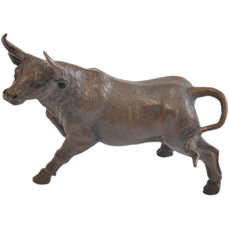 

Copper ox ornaments, study collection, solid pure copper, year of the ox