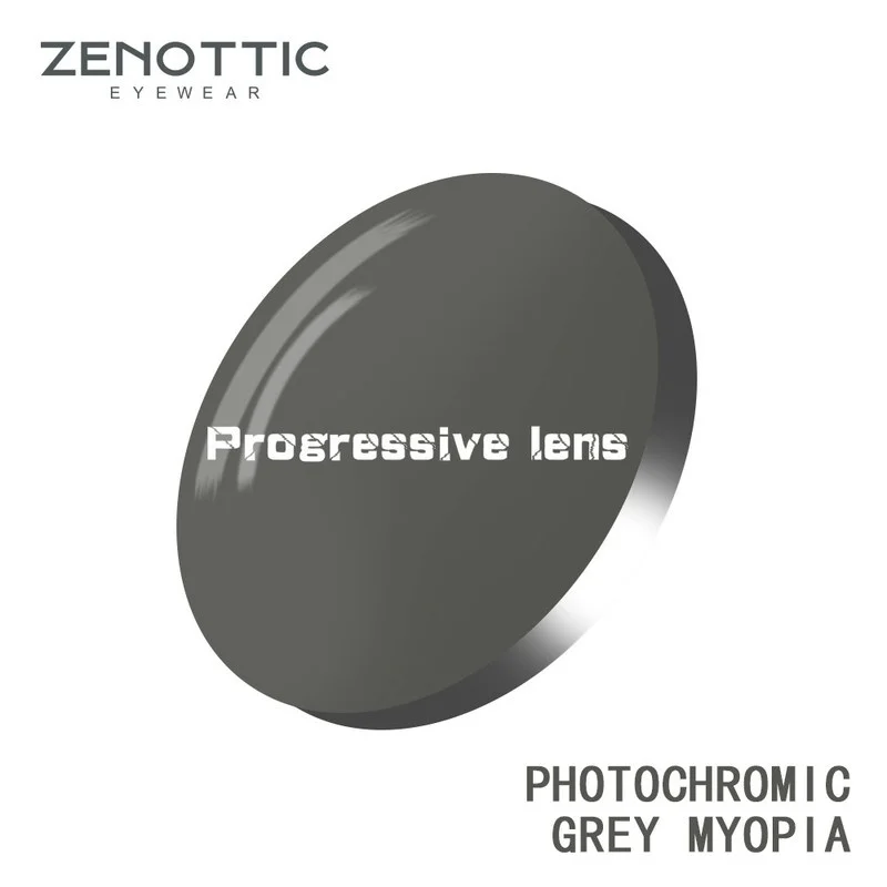 

ZENOTTIC Prescription Photochromic Lenses 1.56 1.61 1.67 Hyperopia Myopia Optical Lens Multifocal Progressive Photochromic Lens