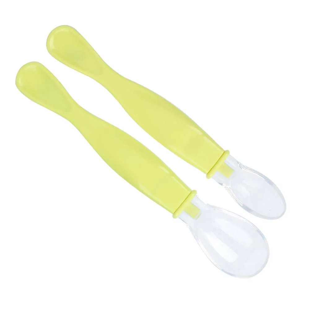 2 шт. Детские Силиконовые ложки с мягкими наконечниками|Принадлежности| |