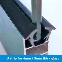 glazing u channel gasket epdm rubber wrap sealing strip door window u shape profile wedge gasket 8x13mm black transparent