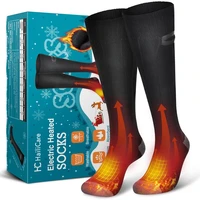 electric heated socks 4000mah battery powered cold weather heat socks for men women outdoor riding hiking camping heating socks