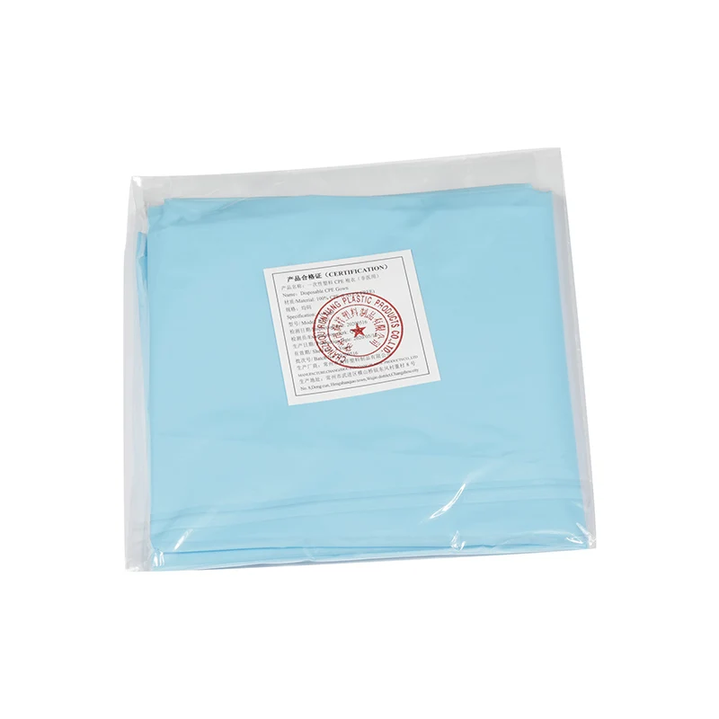 

1pc D&Z Disposable Sleeved Apron Waterproof Blue Color Hot Pot Easy Use Protection Supplies House Hotel Cleaning Supplies