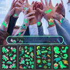 Тату-наклейки, светящиеся Детские фотообои, светящиеся наклейки на лицо, руки, ноги для детей, искусство тела