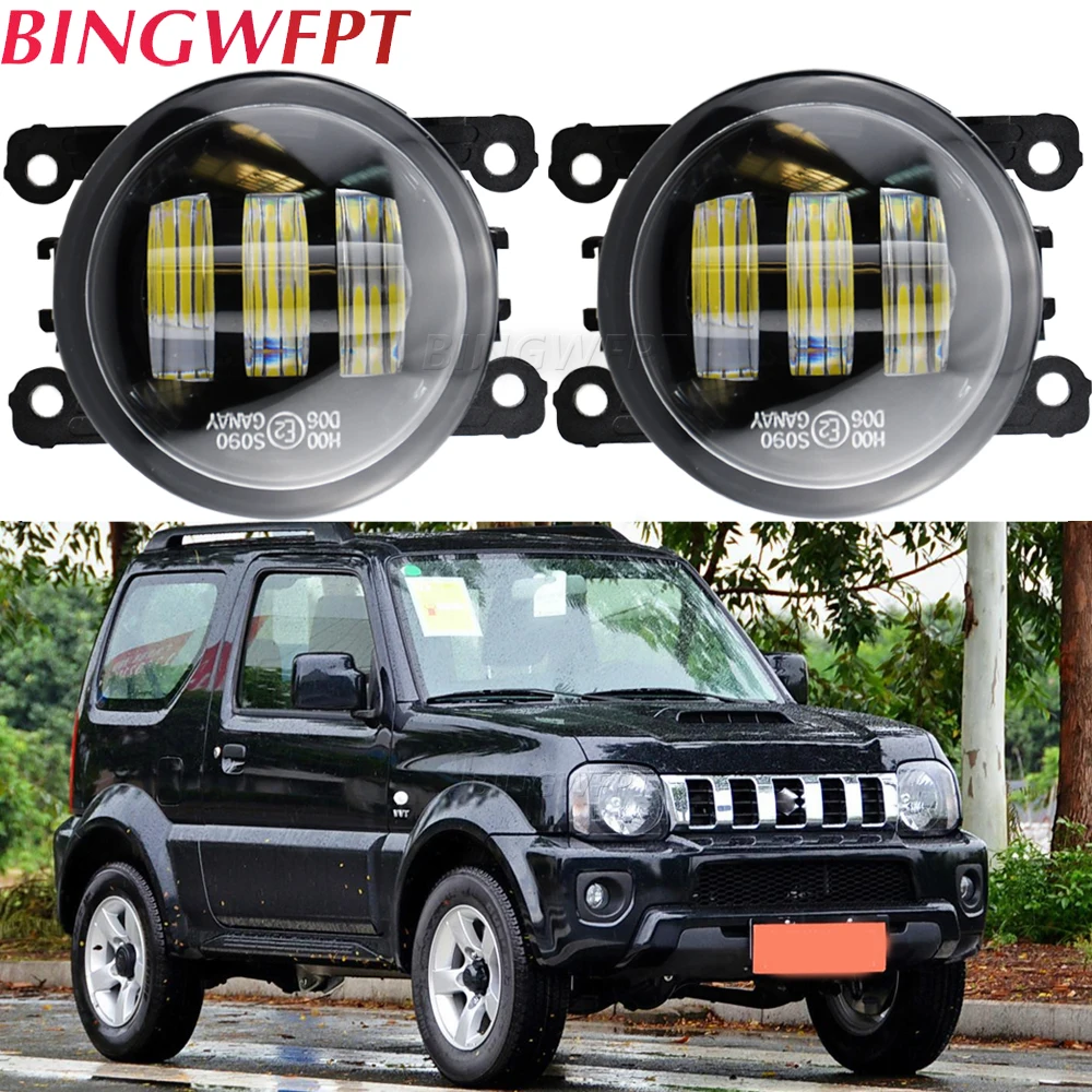 

2 Pieces For Suzuki Jimny Grand Vitara 2/II JT 2005-2015 Car Styling LED Fog Light Angel Eye Daytime Running Lamp DRL H11 12V