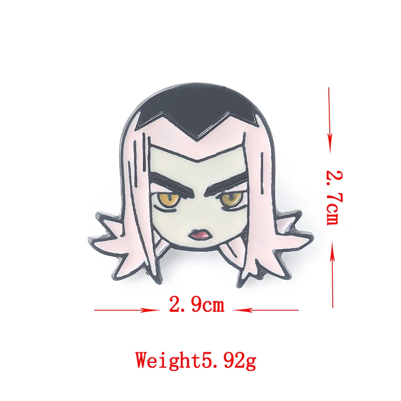 

JoJos Bizzare Adventure Golden Wind Metal Badge Pin Bruno Bucciarati Brooch Chestpin Costume Accessory Enamel IGGY Pin Badges