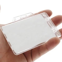 id card holder lock seal horizontal style vertical section transparent business card work card badge holder office supplies
