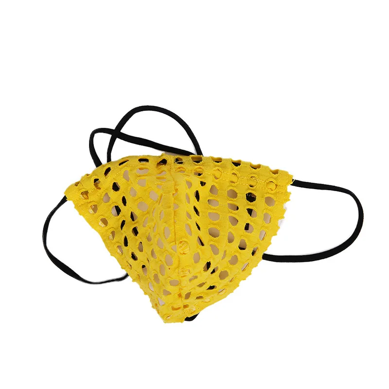 Мужское нижнее белье с сеткой сетчатые стринги бикини сексуальные открытые