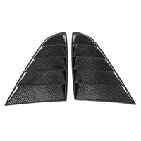 1 pair carbon fiber side window fender air intake trims vent decoration sticker for ford mustang 2015