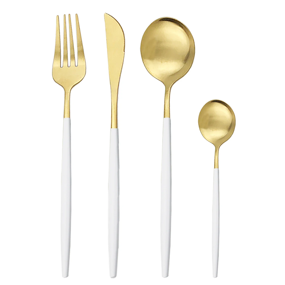 Набор столовых приборов из матовой нержавеющей стали 4 шт./компл. | Дом и сад