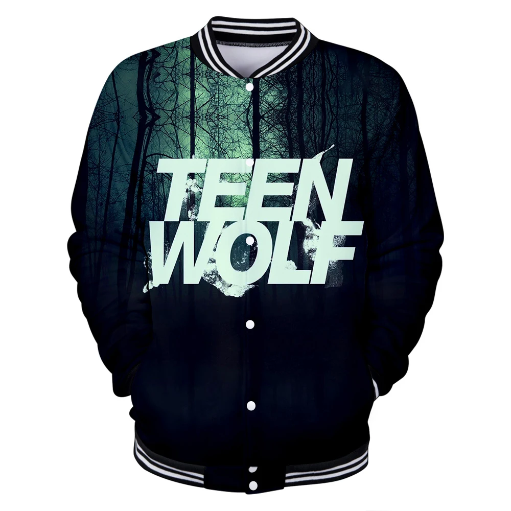 

Teen Wolf Werewolf Stilinski 24 Lahey McCall Mysterious Male Shirt Print Top Mens Hip Hop Baseball Uniform Streetwear Men Jacket