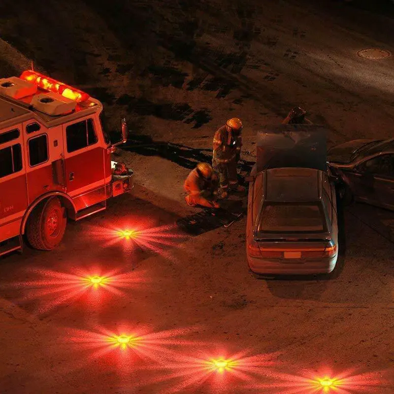 

LED Road Flares Flashing Warning Light Emergency Disc Safety Light Flashing Roadside Beacon Warning HUG-Deals