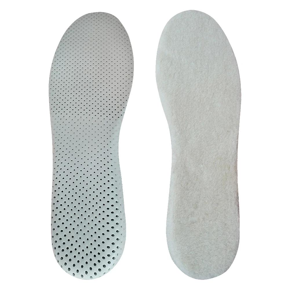 

1 Pair Artificial Wool Absorb Sweat Inserts Insole Cushion Height Increase Foot Care Adults Keep Warm Support Invisible Winter