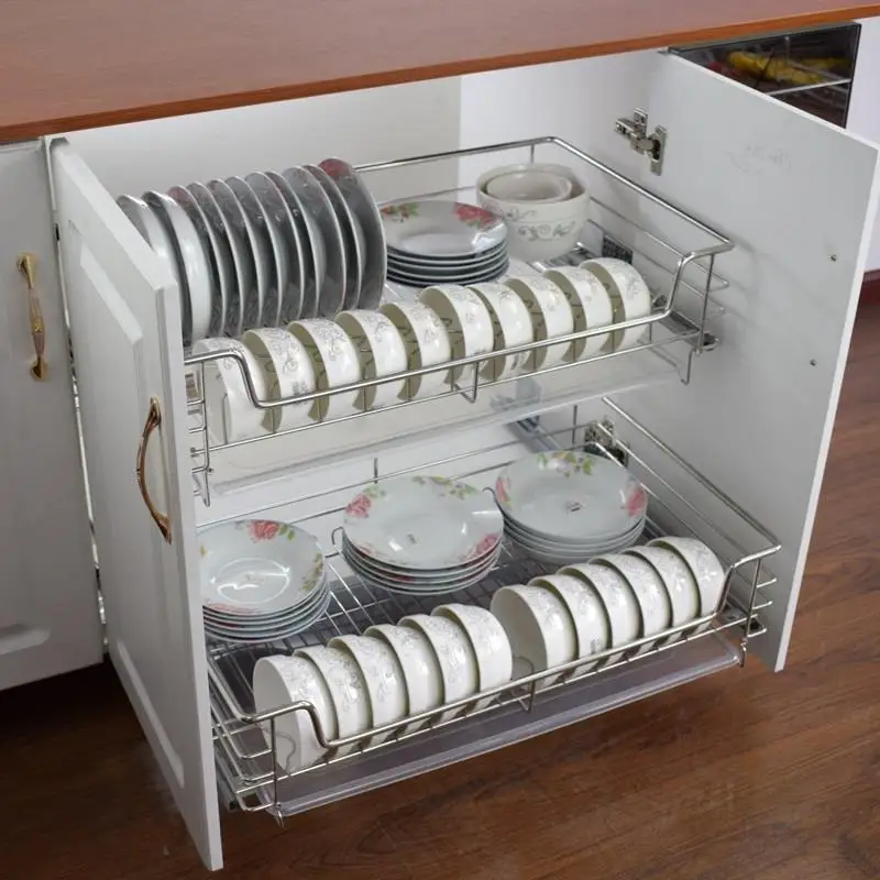 

Organizador Armario Cocina Pantries Cestas Para Colgar En La Ducha Stainless Steel Cuisine Rack Organizer Kitchen Cabinet Basket