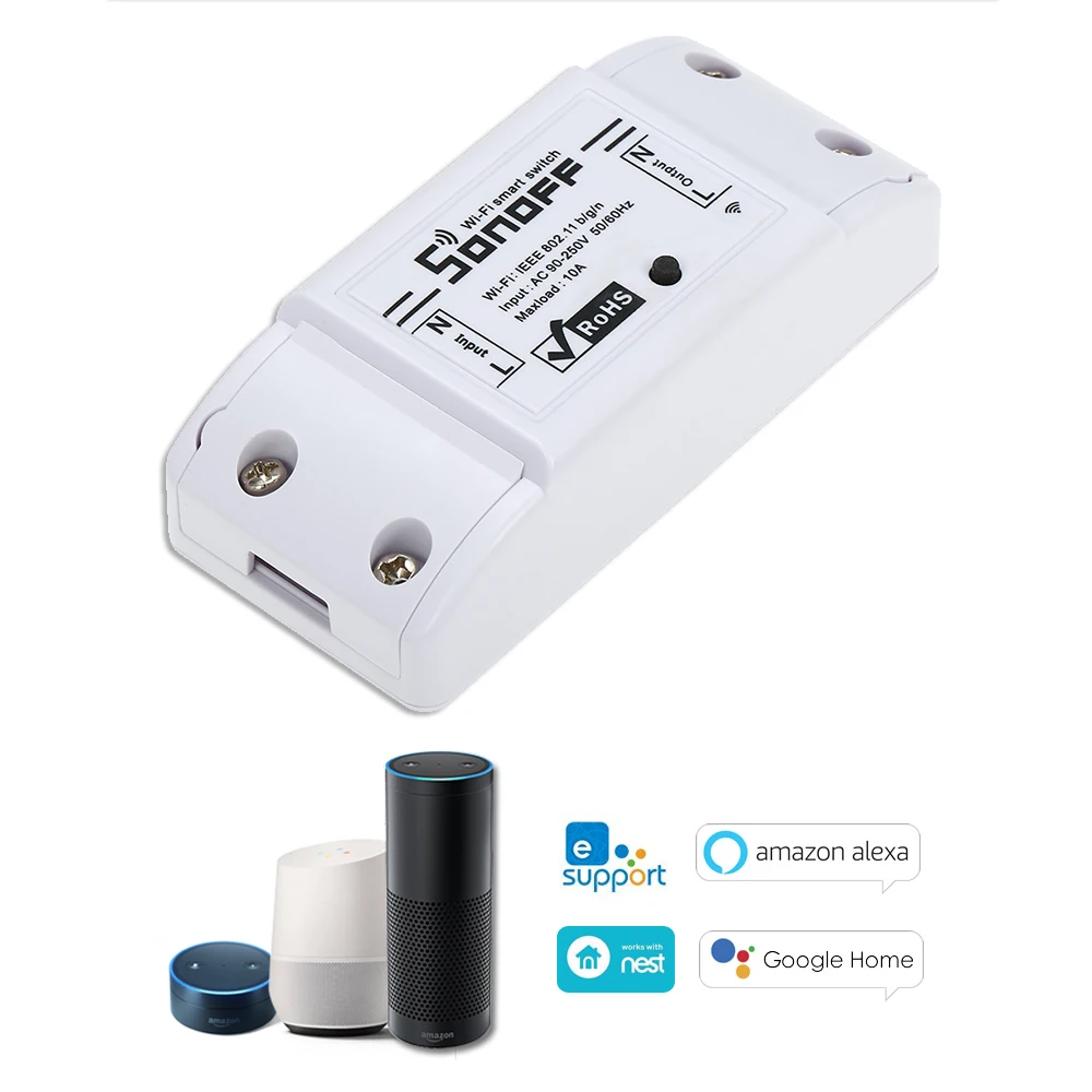 Интеллектуальный выключатель света SONOFF Basic Wi-Fi таймера Беспроводной