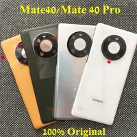 100 original for huawei mate40 mate40pro mate 40 pro glass back battery cover rear back housing case housing with camera frame