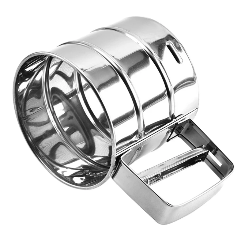 Stainless Steel Sieve Cup Powder Flour Pastry Baking Tools Home Garden Kitchen Dining Bake Ware Cake | Дом и сад
