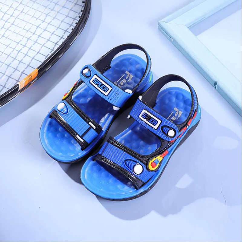 

2021 Summer Soft Boys Sandals Cartoon Kids Beach Sandals Children Sport Shoes Student School Sandals Baby Boys Shoes Size 26-35