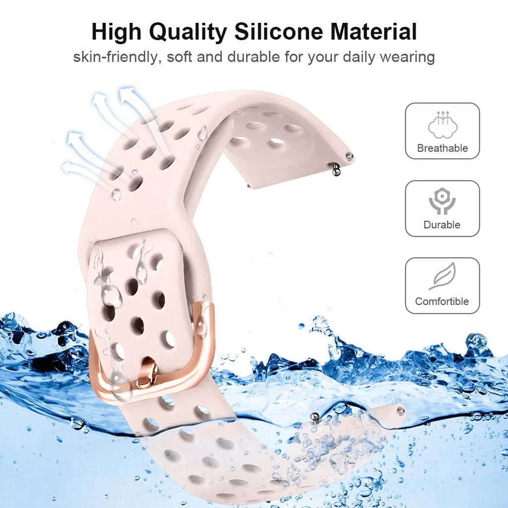 

Sports Soft Silicone Replacement Watch Band Strap for Garmin Forerunner 645/245 Replaceable SmartWatch Bracelet Accessories