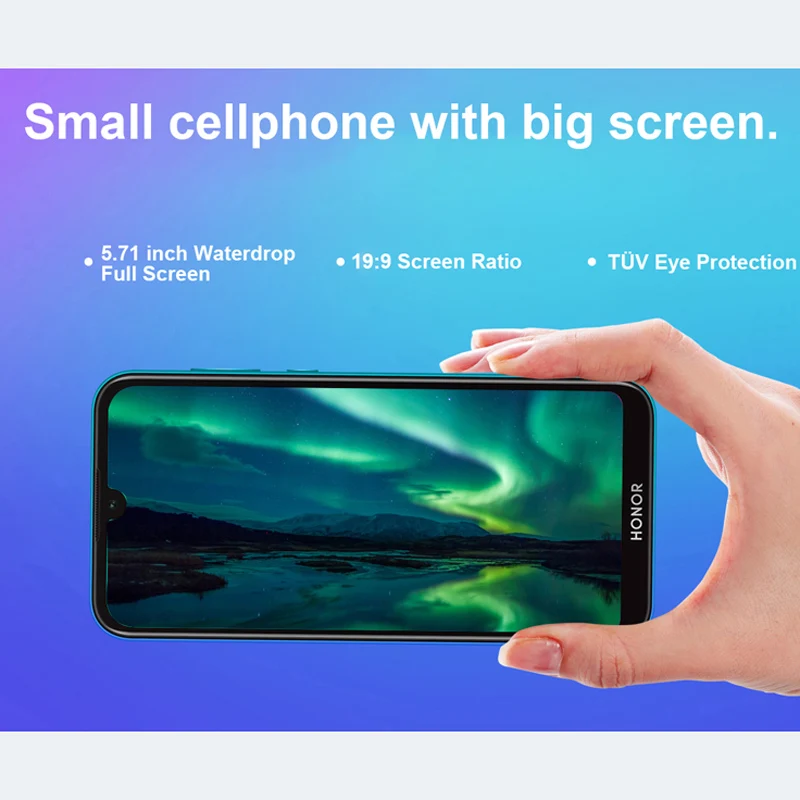 Оригинал HONOR Play 3e 3 e MT6762R Helio P22 2 ГБ 32 мобильный телефон Восьмиядерный 5 71 дюймов 13 МП