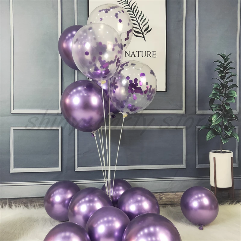 

5/10/12/18inch Metal Balloon Wedding Bride Decoration Sequin Balloon Birthday Party Supplies Anniversary Event Scene Arrangement