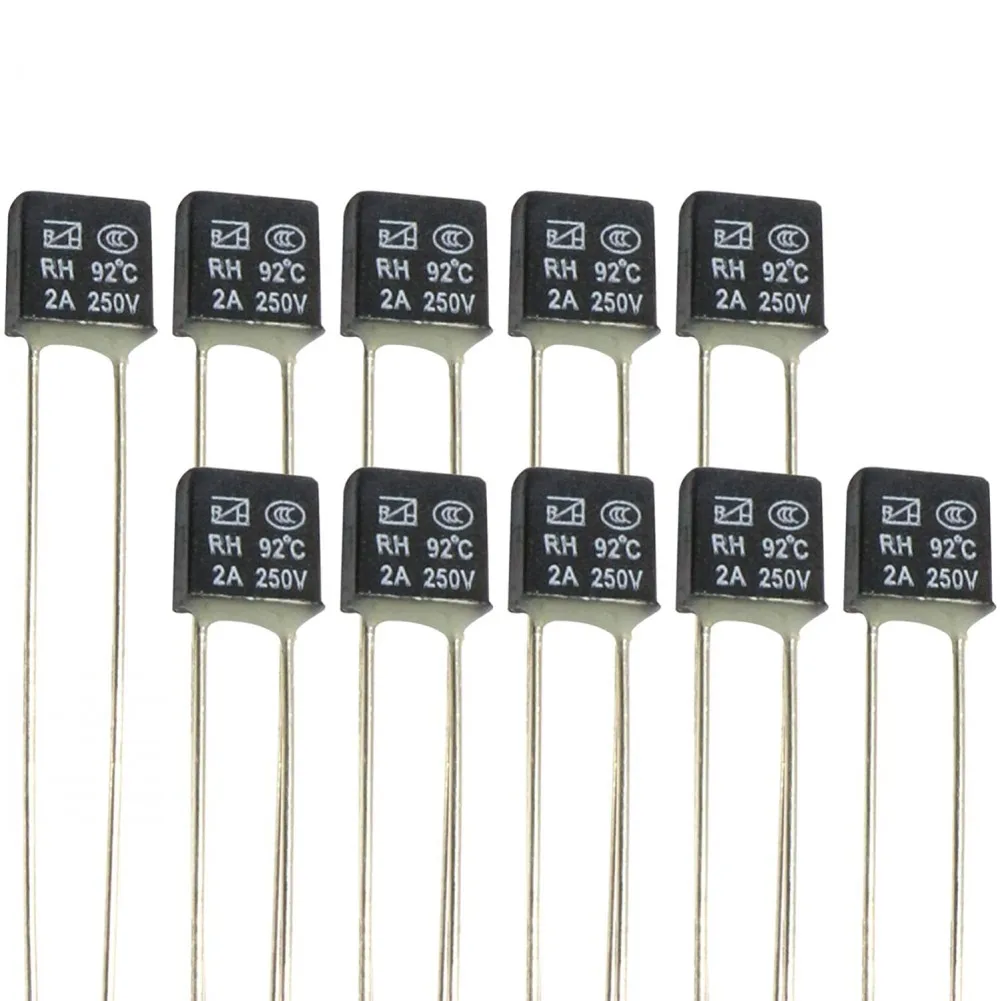 Interruptor de Temperatura com Ventilador Quadrado Preto 2a 100 v Fusível Térmico Led Fues 95 250 105 110 115 120 125 130 e 135 Graus com 140 Peças
