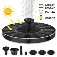 7v1 4w solar fountain pump solar panel colorful led lights swimming pool water floating fountain for garden decoration outdoor