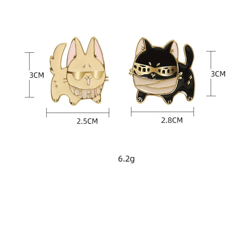 2 Pin мультфильм милые солнцезащитные очки кошка броши в форме собаки для женщин забавная брошь с животными Эмаль Булавка ювелирные изделия одежда рюкзак Bst значок