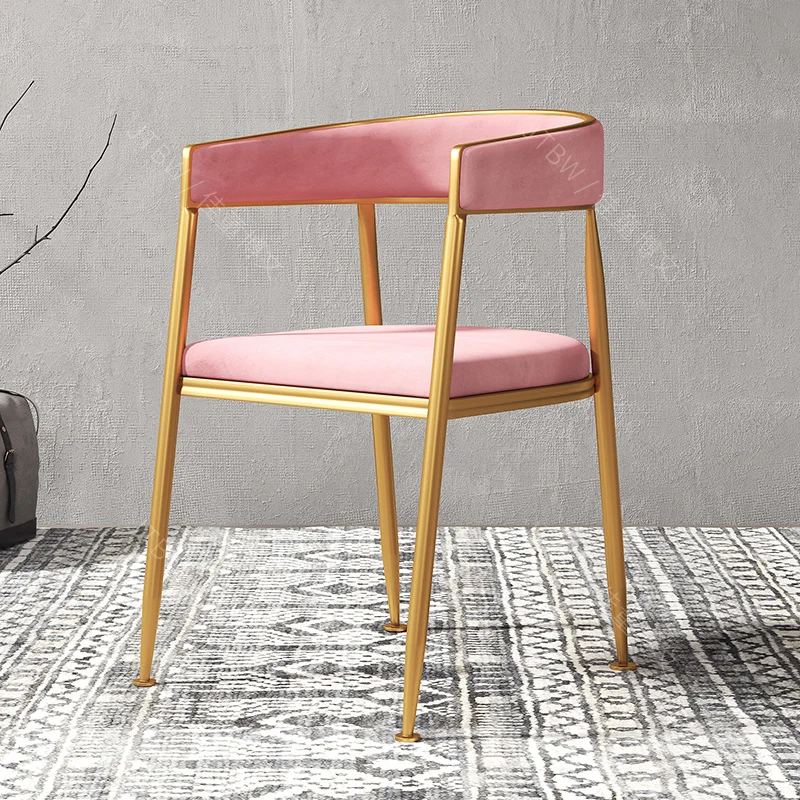 Nordic Light Luxury Dining Chair Simple Theme Restaurant Industrial Style Drink Milk Tea Shop Ins |