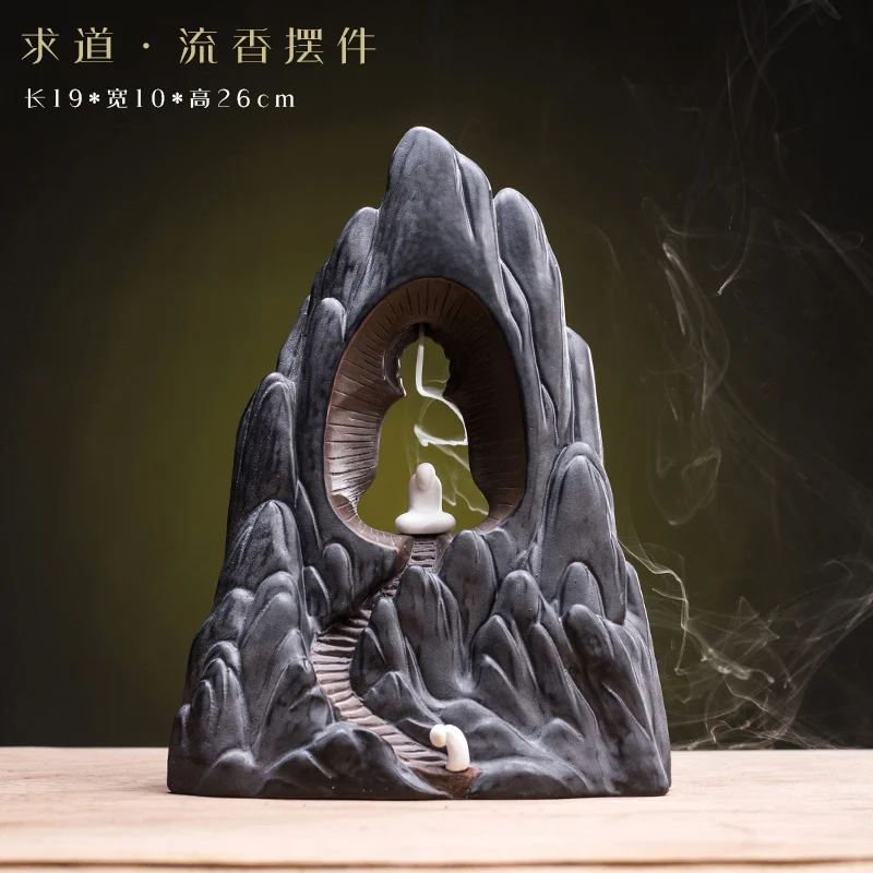 

Backflow Incense Burner Sandalwood Ceramic Creative Incense Holder Living Room Office Crafts Bruleur Encens Home Decor EB5XL