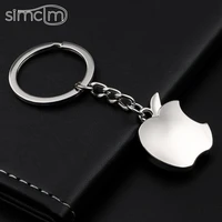 apple keychain novelty souvenir metal backpack car accessories couple keychains for men creative gifts key ring trinket