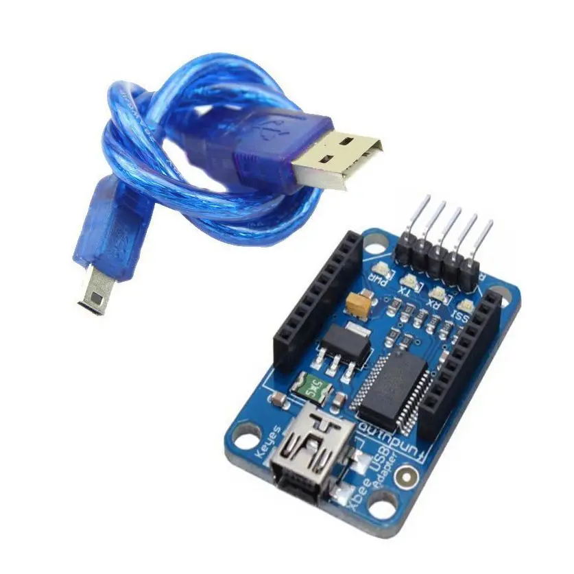 

1pc XBee Explorer Xbee USB Mini Adapter Module Board Base Shield With Cable