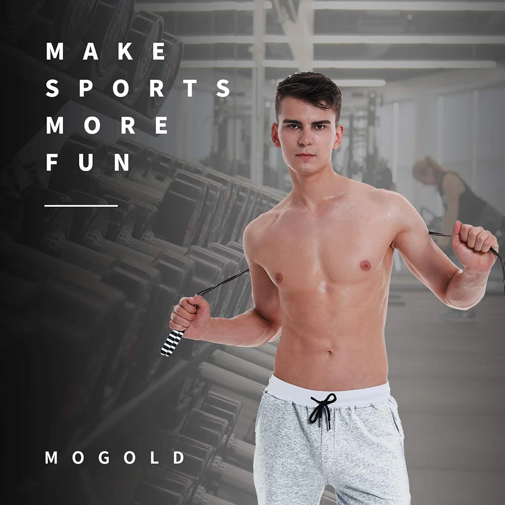 

Self-Locking Black Crossfit Skipping Rope Weighted Training Jump Rope Sports Fitness Home Gym Workout Exercises Equipment