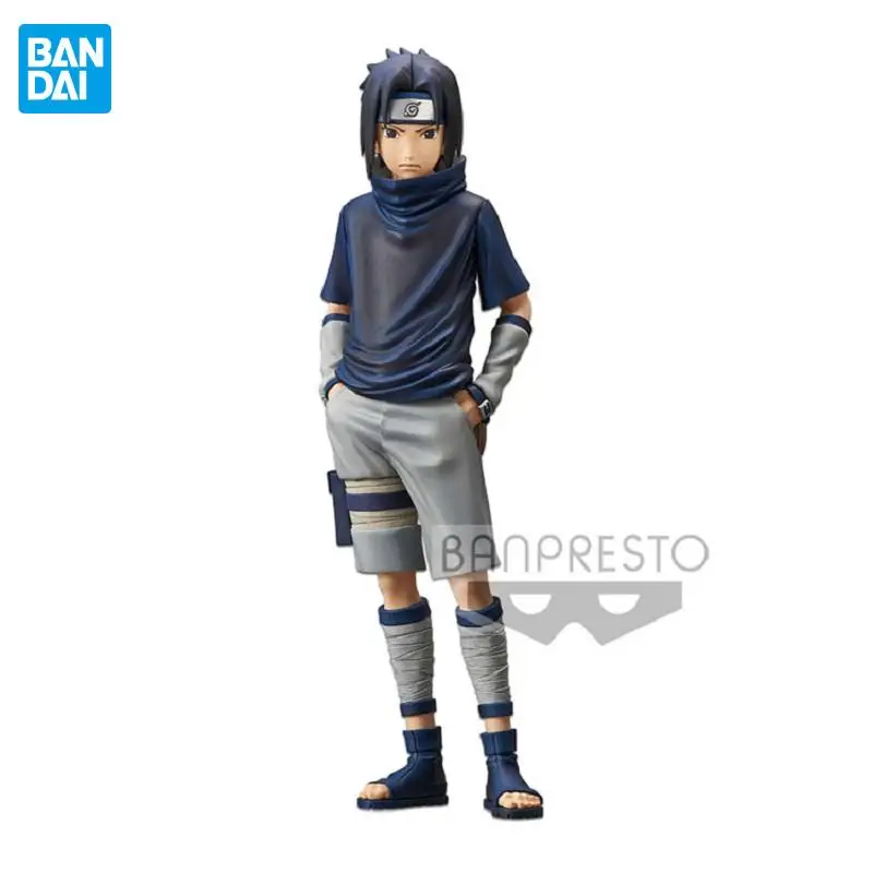 

24cm Original Bandai Naruto Uchiha Sasuke Anime Figure PVC toys Decoration Collection figure for friends gifts Model Dolls