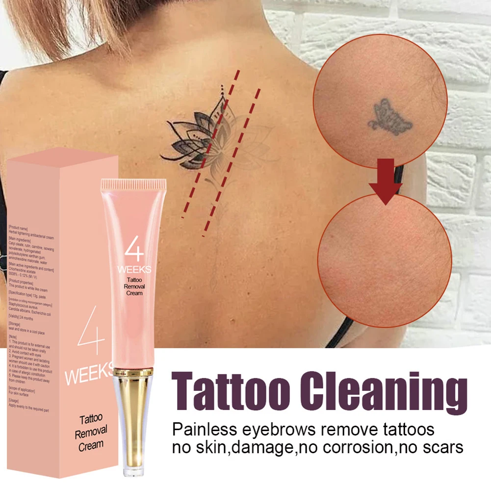 

Tattoo Removal Cream Cleanser Painless Safe Moisturize Skin Tattoos Remover Gel Removal Tattoo Tool
