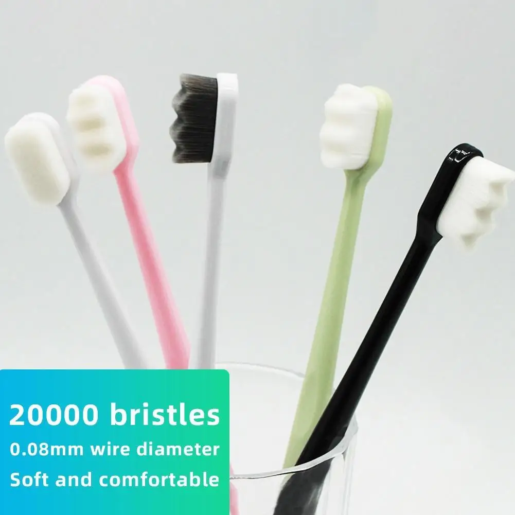 

Portable Ultra-fine Soft Bristles Oral Cleaning Toothbrush Dental Care Supplies