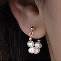 new design sense raindrops pearl temperament earrings niche fairies daily earrings ladies fashion wedding party jewelry