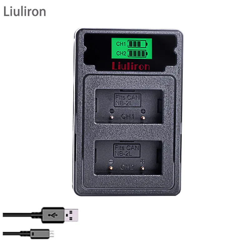 1400 мАч NB-2L NB-2LH NB 2L nb2l NB2LH батарея+ двойной USB зарядное устройство для Canon EOS 400D S80 S70 S50 S60 350D G7 G9 Kiss N X Rebel XT