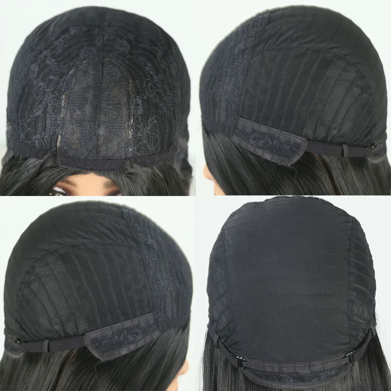 Розовый Косплэй парик для девочек Для женщин прически Silky Straight без тесьмы эффект