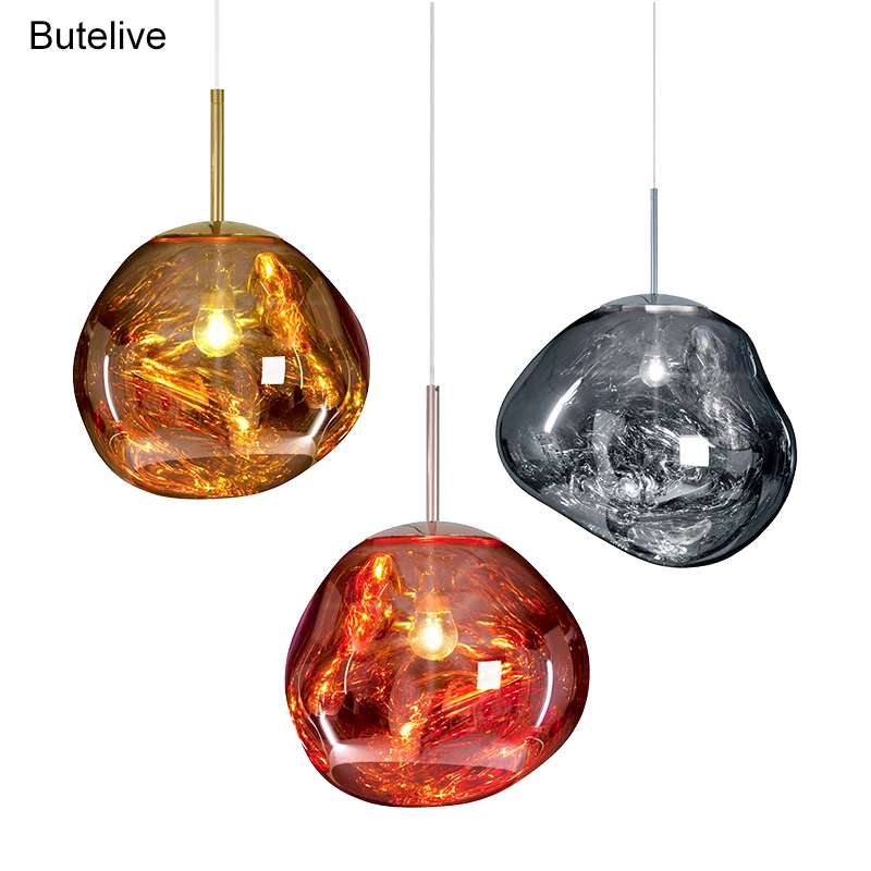 Современный подвесной светильник из лавы E27 светодиодный винтажный стеклянный