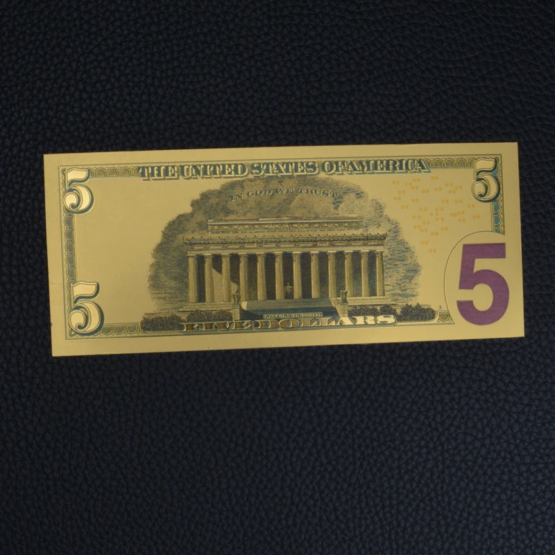 Позолоченные банкноты античная Золотая фольга 1 доллар памятные на доллары