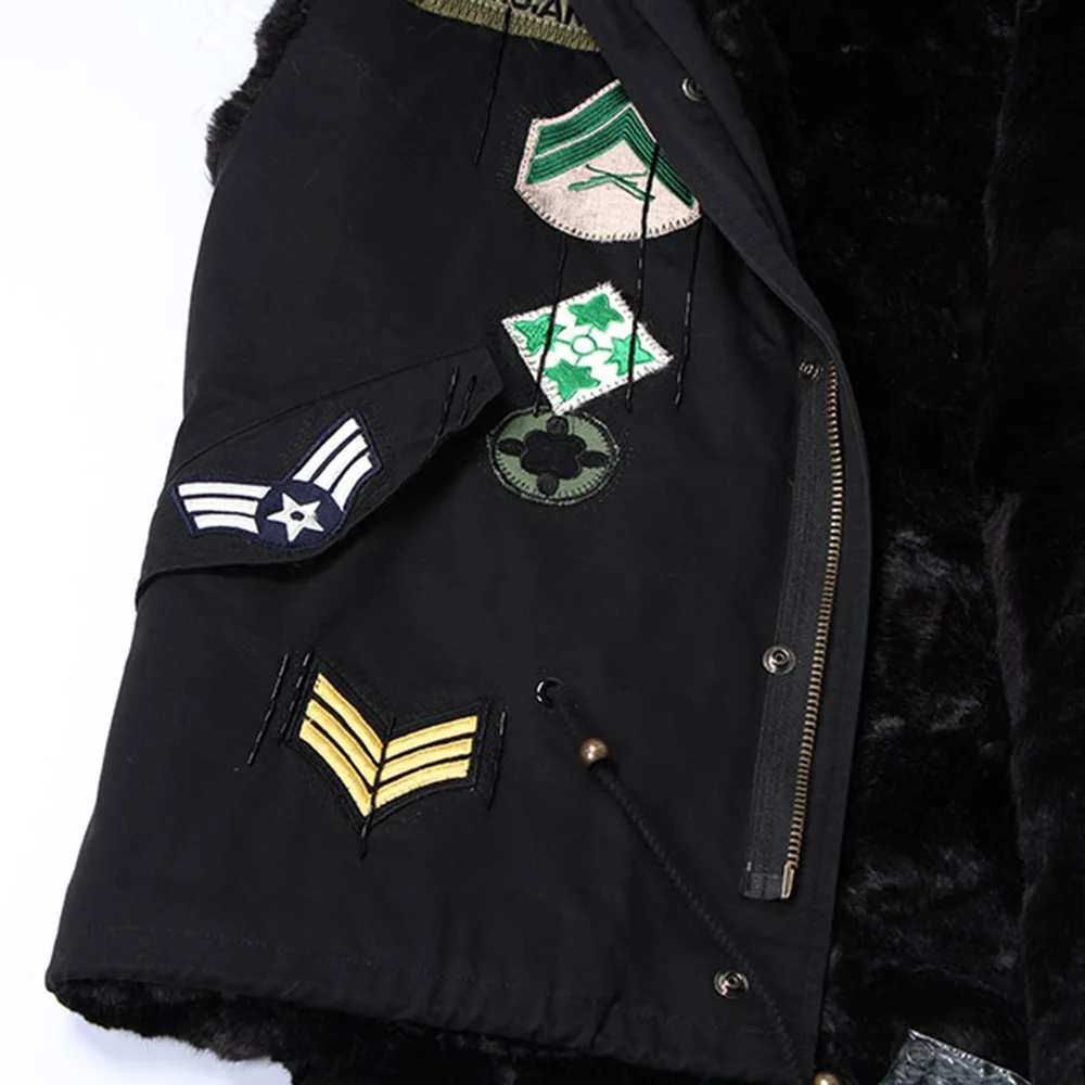 Женский хлопковый жилет MAOMAOKONG стеганая куртка с вышивкой большим воротником из