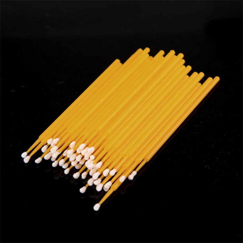 100 шт./упак. одноразовые брови Пластик тампон Микро Кисти для макияжа что нибудь