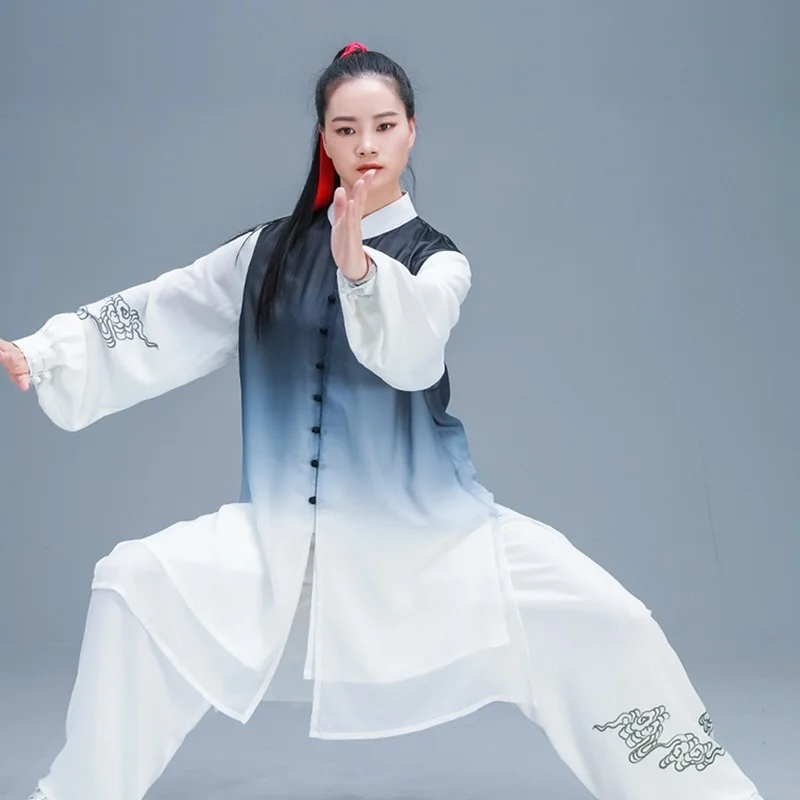 Женские костюмы кунг-фу одежда для ловли рыбы кои тайчи Китайская традиционная