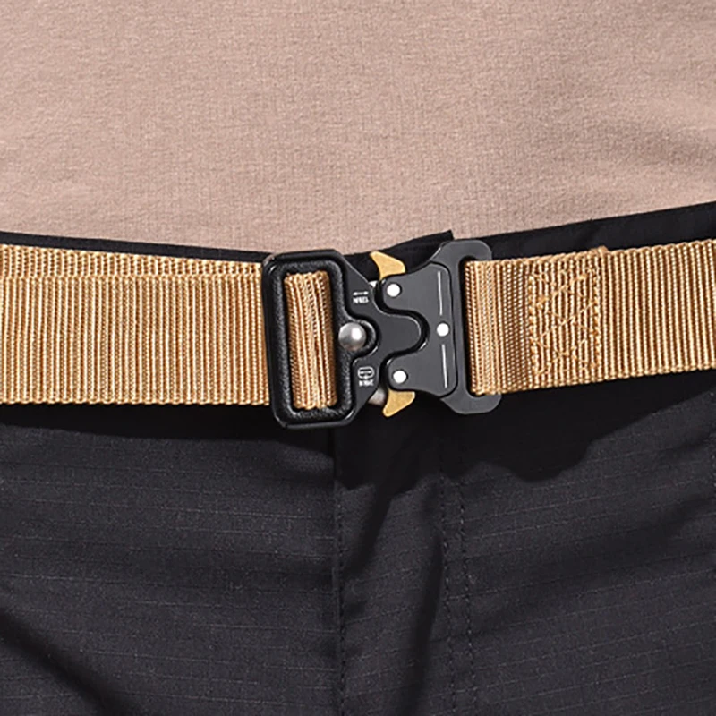 

High Quality Release Buckle Tactical Belt Men's Multi-functional Army Fan Outdoor Special Forces Nylon Belt Training Auxiliary