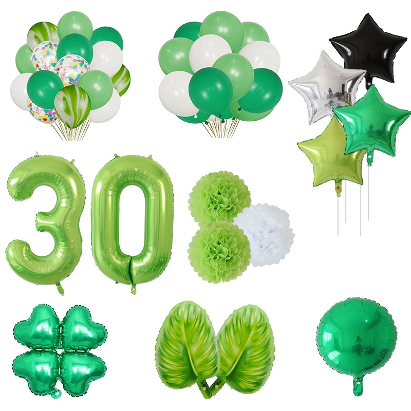 Лес вечерние мятно зеленого цвета воздушные шары светлые зеленые темно зеленый