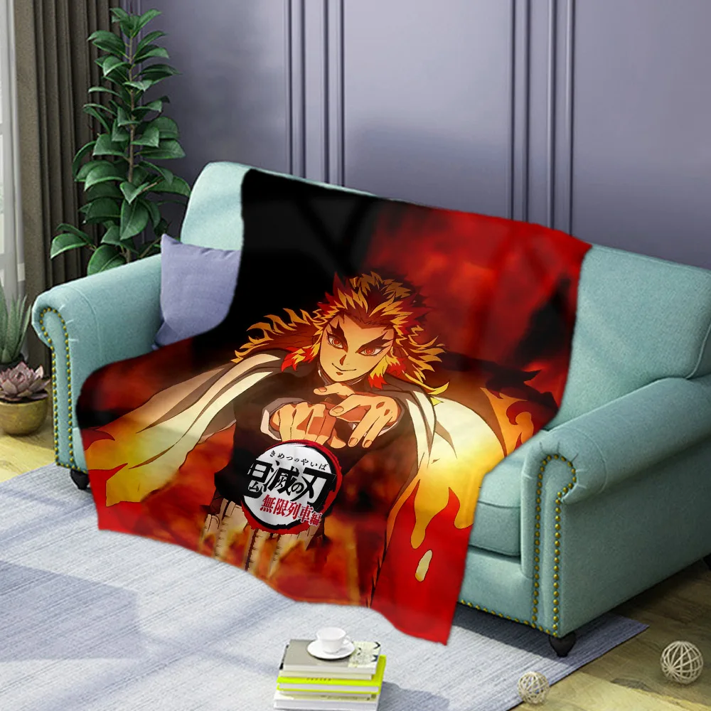 Новое фланелевое одеяло с 3D принтом аниме фигуркой рассекающего демонов