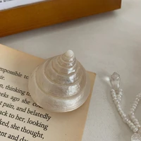 cutelife nordic jewelry natural shell home decoration beach wedding accessories shell aquarium ornament fish tank shell necklace